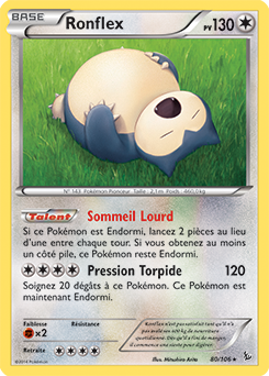 Carte Pokémon Ronflex 80/106 de la série Étincelle en vente au meilleur prix