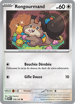 Carte Pokémon Communes Rongourmand 178/197 de la série Flammes Obsidiennes