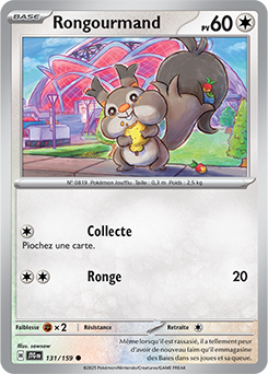 Carte Pokémon Communes Rongourmand 131/159 de la série Aventures Ensemble
