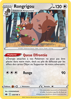 Carte Pokémon Rongrigou 128/198 de la série Règne de Glace en vente au meilleur prix