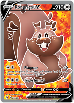 Carte Pokémon Rongrigou V 256/264 de la série Poing de Fusion en vente au meilleur prix