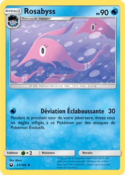 Carte Pokémon Peu commune Rosabyss 43/168 de la série Tempête Céleste