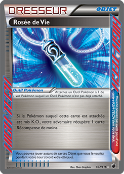 Carte Pokémon High-Tech Rosée de Vie 107/116 de la série Glaciation Plasma