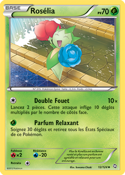 Carte Pokémon Peu commune Rosélia 12/124 de la série Dragons Éxaltés