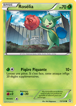 Carte Pokémon Commune Rosélia 13/124 de la série Dragons Éxaltés