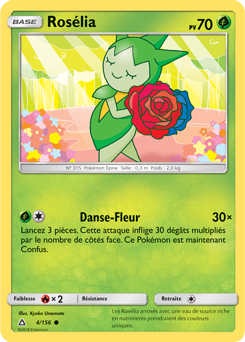 Carte Pokémon Rosélia 4/156 de la série Ultra Prisme en vente au meilleur prix