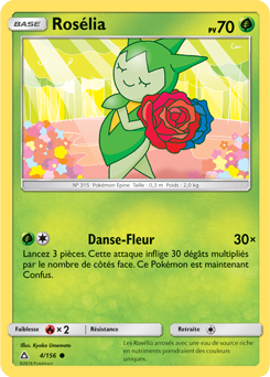 Carte Pokémon Commune Rosélia 4/156 de la série Ultra Prisme