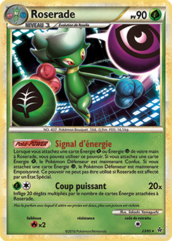 Carte Pokémon Rare Roserade 23/95 de la série Déchaînement