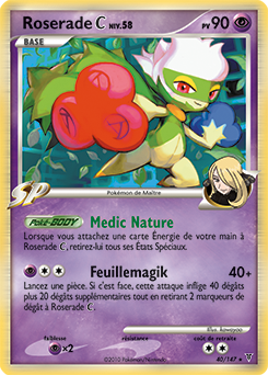 Carte Pokémon Roserade 40/147 de la série Vainqueurs Suprêmes en vente au meilleur prix