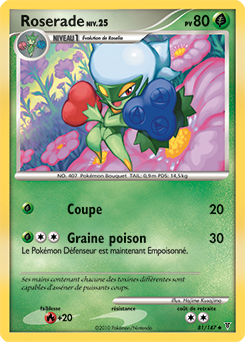 Carte Pokémon Roserade 81/147 de la série Vainqueurs Suprêmes en vente au meilleur prix