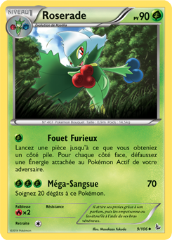 Carte Pokémon Roserade 9/106 de la série Étincelle en vente au meilleur prix