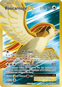 Carte Pokémon Roucarnage EX 104/108 de la série Évolutions en vente au meilleur prix