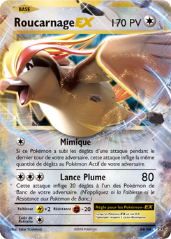 Carte Pokémon Roucarnage EX 64/108 de la série Évolutions en vente au meilleur prix