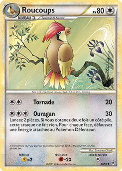 Carte Pokémon Peu commune Roucoups 48/95 de la série Appel des Légendes