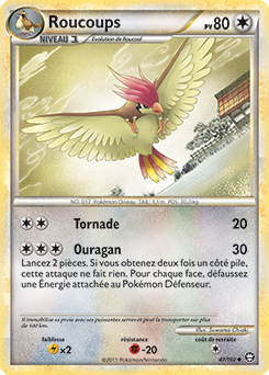 Carte Pokémon Roucoups 47/102 de la série Triomphe en vente au meilleur prix