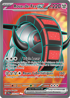 Carte Pokémon Roue-de-Fer ex 233/198 de la série Écarlate et Violet en vente au meilleur prix