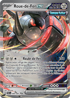 Carte Pokémon Roue-de-Fer ex 66/91 de la série Destinées de Paldea en vente au meilleur prix