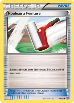 Carte Pokémon Peu commune Rouleau à Peinture 79/98 de la série Origines Antiques