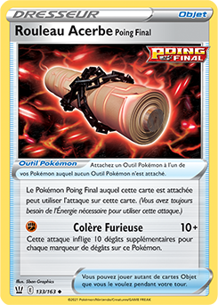 Carte Pokémon Rouleau Acerbe Poing Final 133/163 de la série Styles de Combat en vente au meilleur prix