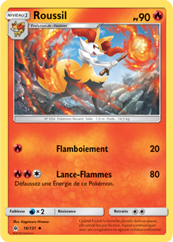 Carte Pokémon Roussil 16/131 de la série Lumière Interdite en vente au meilleur prix
