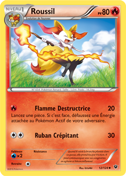 Carte Pokémon Roussil 12/124 de la série Impact des Destins en vente au meilleur prix