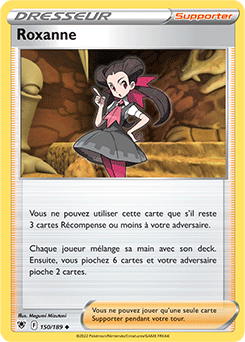 Carte Pokémon Peu commune Roxanne 150/189 de la série Astres Radieux