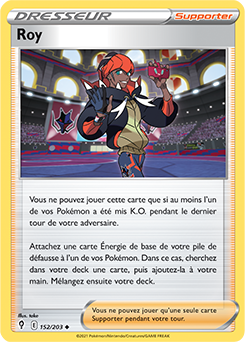 Carte Pokémon Peu commune Roy 152/203 de la série Évolution Céleste