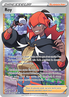 Carte Pokémon Dresseur Full Art Roy 202/203 de la série Évolution Céleste
