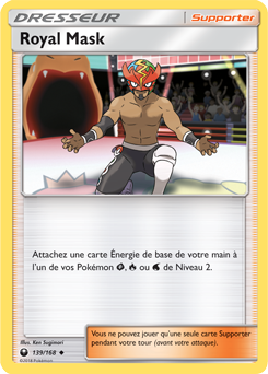 Carte Pokémon Peu commune Royal Mask 139/168 de la série Tempête Céleste