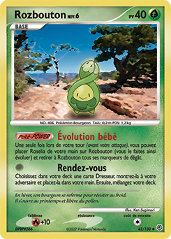Carte Pokémon Rozbouton 43/130 de la série Diamant & Perle en vente au meilleur prix