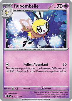 Carte Pokémon Rubombelle 76/162 de la série Forces Temporelles en vente au meilleur prix