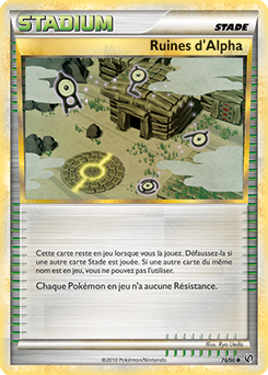 Carte Pokémon Ruines d'Alpha 76/90 de la série Indomptable en vente au meilleur prix