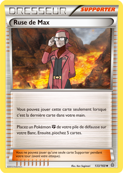 Carte Pokémon Peu commune Ruse de Max 133/160 de la série Primo Choc