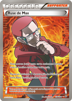 Carte Pokémon Dresseur Full Art Ruse de Max 158/160 de la série Primo Choc