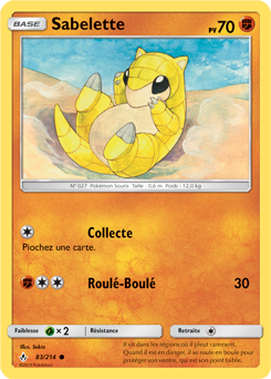 Carte Pokémon Sabelette 83/214 de la série Alliance Infallible en vente au meilleur prix
