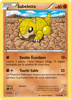 Carte Pokémon Sabelette 75/162 de la série Impulsion Turbo en vente au meilleur prix