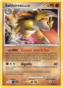 Carte Pokémon Sablaireau 42/147 de la série Vainqueurs Suprêmes en vente au meilleur prix