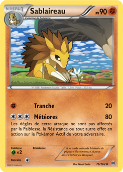 Carte Pokémon Peu commune Sablaireau 76/162 de la série Impulsion Turbo