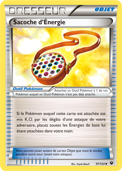 Carte Pokémon Sacoche d'Énergie 97/124 de la série Impact des Destins en vente au meilleur prix