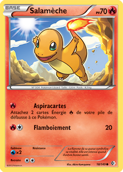 Carte Pokémon Salamèche 18/149 de la série Frantières Franchies en vente au meilleur prix