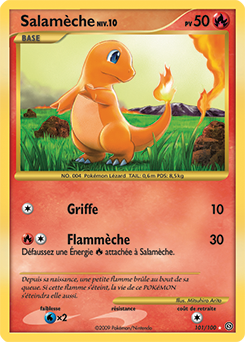 Carte Pokémon Salamèche 101/100 de la série Tempête en vente au meilleur prix