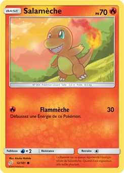 Carte Pokémon Salamèche 12/181 de la série Duo de Choc en vente au meilleur prix