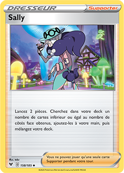 Carte Pokémon Peu commune Sally 158/185 de la série Voltage Éclatant