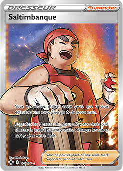 Carte Pokémon Dresseur Full Art Saltimbanque 170/172 de la série Stars Étincelantes