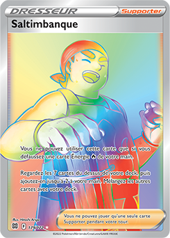 Carte Pokémon Rainbow Dresseur Saltimbanque 179/172 de la série Stars Étincelantes