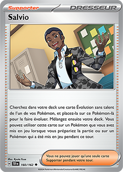 Carte Pokémon Salvio 160/162 de la série Forces Temporelles en vente au meilleur prix