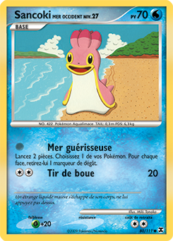 Carte Pokémon Sancoki Mer Occident 80/111 de la série Rivaux Émergents en vente au meilleur prix