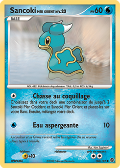 Carte Pokémon Commune Sancoki Mer Orient 106/132 de la série Merveilles Secrètes