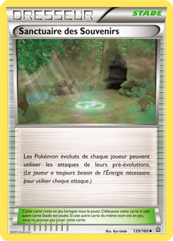 Carte Pokémon Peu commune Sanctuaire des Souvenirs 139/160 de la série Primo Choc