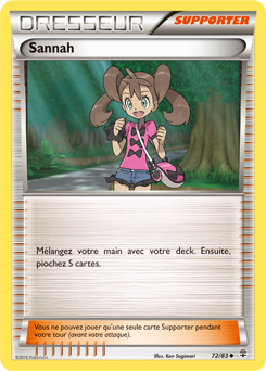 Carte Pokémon Peu commune Sannah 72/83 de la série Générations